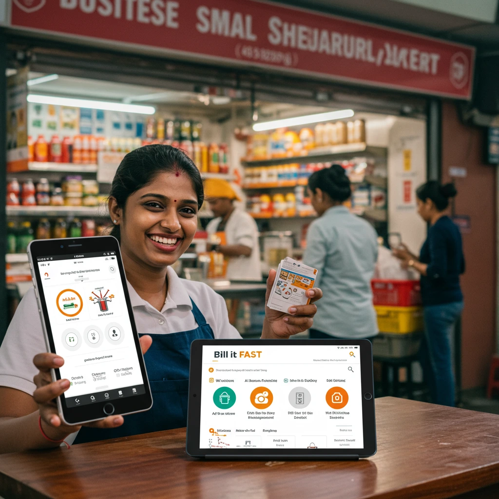 A modern, stylized discount coupon ticket