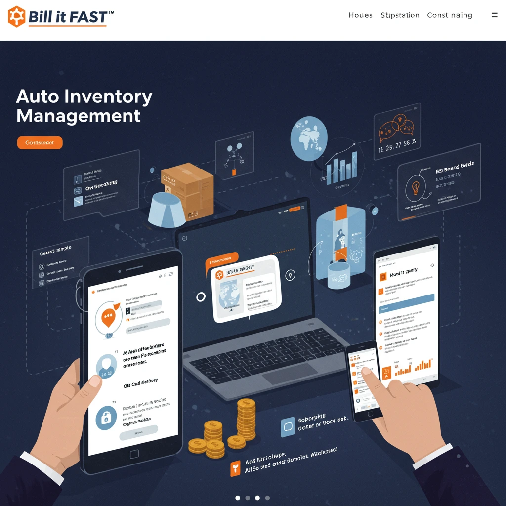 A delivery person handling cardboard boxes from a truck, representing a purchase order delivery